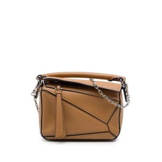Loewe Tweedehands leren handtassen - Dames - Pre-owned - Bruin - Maat: ONE Size Leer