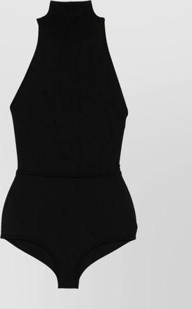 Max Mara peak halterneck high neck open back top