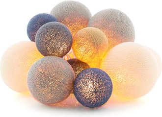 Schubiger M&ouml;bel Lichterkette Baumwollkugeln