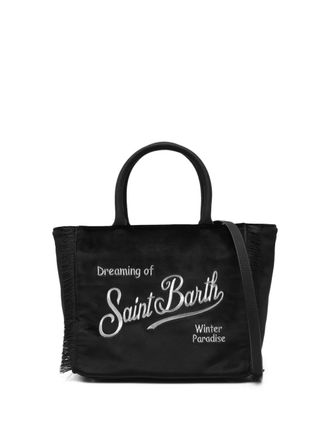MC2 Saint Barth fringe-trim tote bag - women - Polyester - One Size - Black