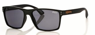 Superdry Sonnenbrille SUPERDRY Modell 996054, Herren, schwarz, Sonnenbrillen Sonnenbrille, Form Karree/Eckig, Logoschriftzug auf B&uuml;gel, Injectionfassung