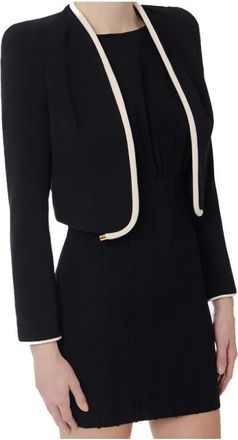 Elisabetta Franchi Mujer, Chaquetas, Negro, Talla: L