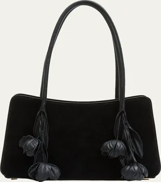 SIMKHAI Fleur Tasseled Suede Shoulder Bag