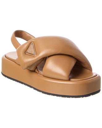 Prada Soft Padded Leather Sandal