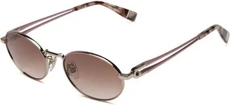 Furla Womens Sunglasses Pink On Gold Metal