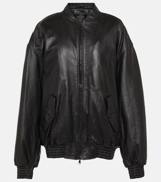 Wardrobe.NYC Leather bomber jacket