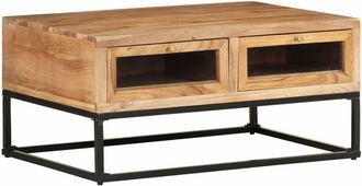 vidaXL Coffee Table 90x60x40 cm Solid Acacia Wood Vidaxl