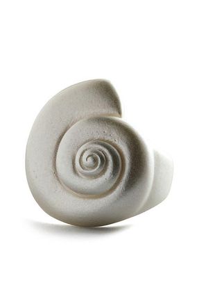 BaubleBar Marina Shell Statement Ring in White at Nordstrom, Size 7