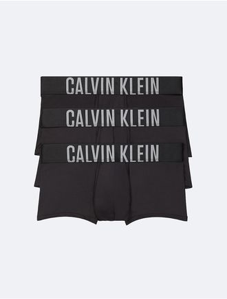 Calvin Klein Mens Intense Power Micro 3-Pack Low Rise Trunk - Black - XL