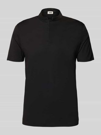 Drykorn Drykorn Slim Fit Poloshirt mit Stehkragen Modell LOUIS in Black, Gr&ouml;&szlig;e XL