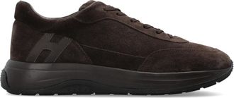 Hogan Hi-Light Sneakers - Heren - Sneakers - Bruin - 41 1/2 EU - Leer - Schoenen