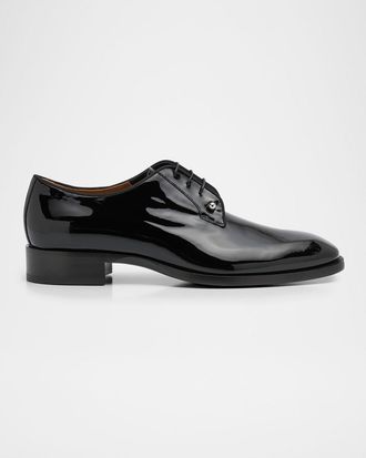 Christian Louboutin Men & apos;s Chambeliss Patent Leather Derby Shoes