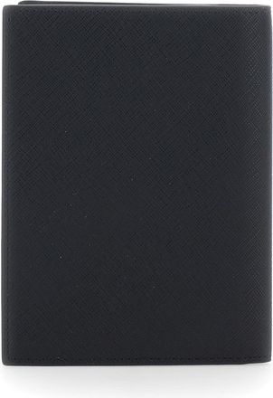 Emporio Armani Mens Cardholder Black Tech Fabric Polyurethane Accessory