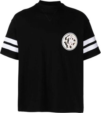 Roberto Cavalli Mirror Snake Cotton T-Shirt, Size XX-Large
