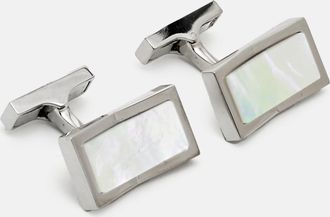 HUGO BOSS Boss By Hugo Boss Composite Silver Tone Cufflinks
