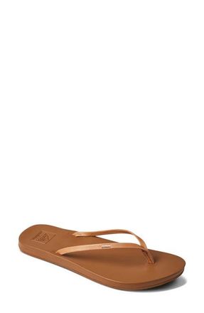 Reef Cushion Slim Flip Flop in Natural at Nordstrom, Size 7