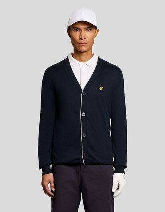 Lyle & Scott Lyle And Scott Mens Lightweight Knitted Cardigan - Size: 36