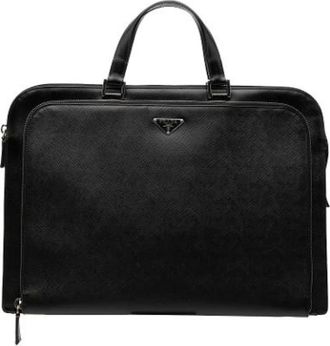 Prada Pre-owned Handbags, female, Black, Size: ONE SIZE Pre-owned Business Bag