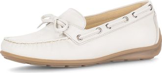 Gabor Evie Deck Drive White Leather Womens Loafers 82.442.50
