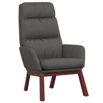 Nova Sill&oacute;n De Relax De Tela Gris Oscuro Vidaxl