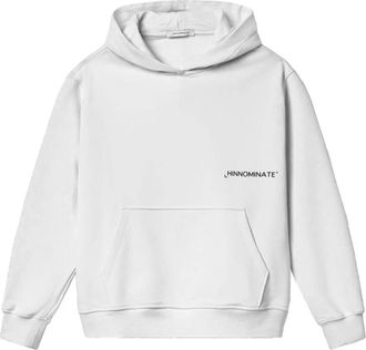 Hinnominate Hinnominate, Hoodies & sweatvesten, Dames, Wit, S, Katoen, Witte Katoenen Hoodie met Zak