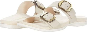 Spenco Vista SP1065 Sandals Beige Leather Arch Support Slide HAWK097