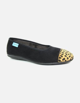 Lunar Womens Jessie Womens Slippers - Black - Size: 3