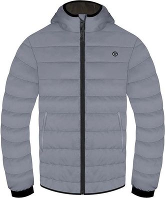 Proviz Mens REFLECT360 Quilted Jacket - Hi Vis Winter Jacket, Water-Resistant, Padded, Reflective Quilted Down Jacket, Hi Vis Coat for Hiking, Walking & Outd