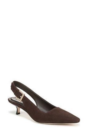 Vince Shasta Kitten Heel Slingback Pump in Cacao Brown Suede at Nordstrom Rack, Size 6