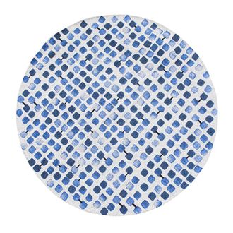 Louis De Poortere Alfombra de poli&eacute;ster azul, 140x140 cm