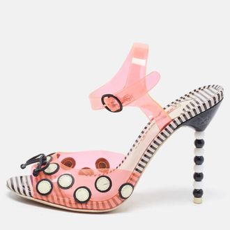 Sophia Webster Orange Jelly Bow Ankle Strap Sandals