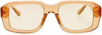 Linda Farrow DELMARE LFL1661 C3 Mens Sunglasses Yellow Size 54