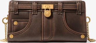 Michael Kors Hamilton Moderne Extra-Small Burnished Leather Convertible Crossbody Bag