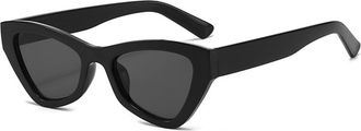 Generic Womens Outdoor Sunglasses Mens Vacation Sports Decorative Sun Glasses(Black)