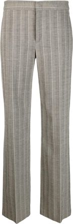 Isabel Marant Scarly tailored trousers - women - Other fibres/Viscose/Linen/Flax/Cotton/Spandex/Elastane - 40 - Grey