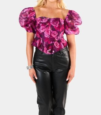 BuddyLove Chloe Bustier Top In Purple