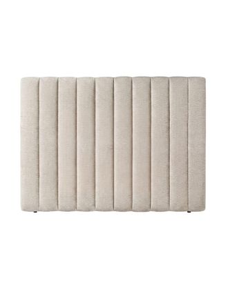 Hannun Cabecero en color beige tapizado con tejidos naturales 150 cm