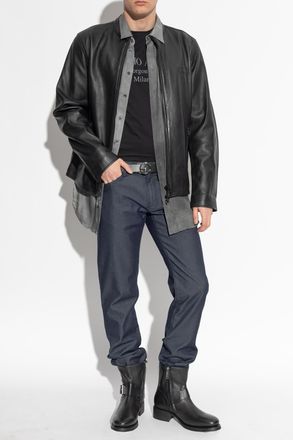 Giorgio Armani Shirt With Pocket, Mens, Grey