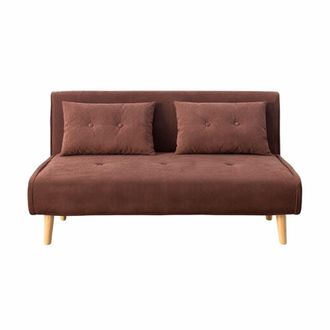 Concept Usine Sof&aacute; cama de pana chccolat 2 plazas