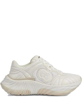 Gucci Ripple leather sneakers - women - Calf Leather/Fabric/Fabric/Rubber - 40 - Neutrals