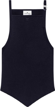 Courr&egrave;ges Sleeveless Tops - Dames - Tops zonder mouwen - Blauw - M - Tops