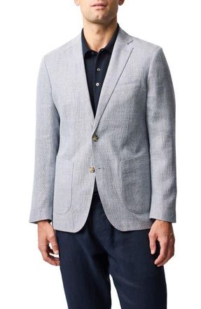 Rodd & Gunn The Cascades Slub Linen & Wool Sport Coat in Sky at Nordstrom, Size Xxx-Large