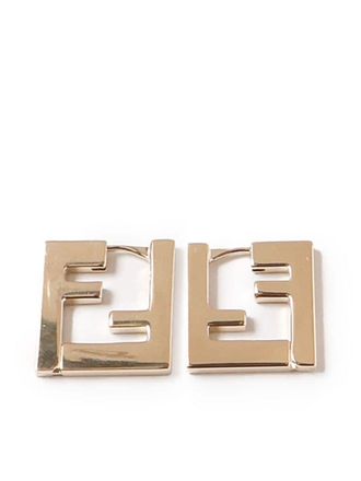 Fendi FF motif earrings - Gold