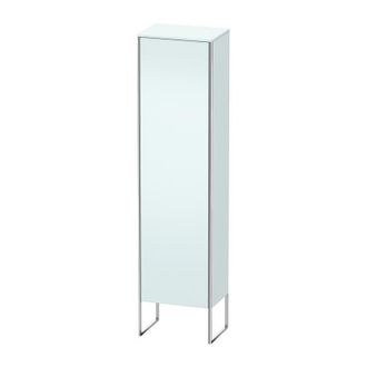 Duravit Duravit Xsquare Armario Alto Vertical 50,0x35,6 Cm, 1 Puerta, Colgado A La Izquierda, 4 Estantes De Vidrio, Color (frente/cuerpo): Azul Claro Mate - X