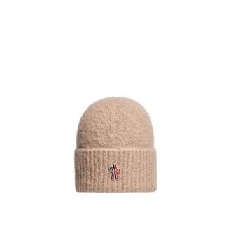 Moncler Moncler Alpaca & Wool Beanie, Women, Beige, Size: One Size