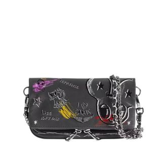 Zadig&Voltaire Cross Body Bags, female, Gray, Size: ONE SIZE Rock Nano Humberto Clutch