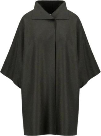 Harris Wharf London Capa Kimono Lana Prensada - Dames - Mantel - Groen - S - Jassen
