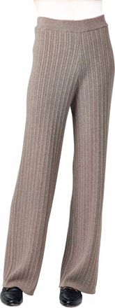 Sundays Corsica Knit Straight Pants In Pointelle Latte