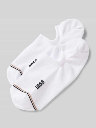 HUGO BOSS Sneakersocken mit Label-Detail Modell Iconic im 2er-Pack in Weiss, Größe 39-42