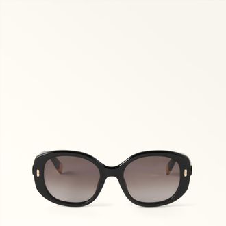 Furla Occhiali Da Sole Nero Nero Acetato Donna